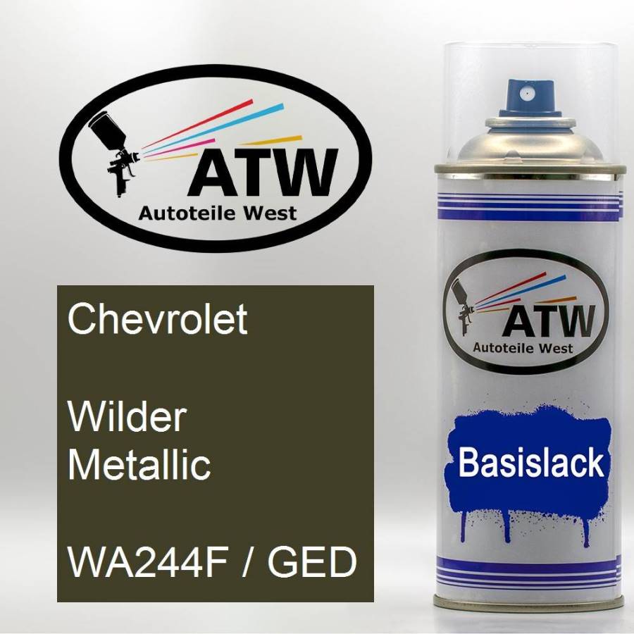 Chevrolet, Wilder Metallic, WA244F / GED: 400ml Sprühdose, von ATW Autoteile West.